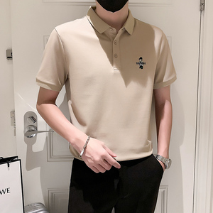 2024春夏男打底衫短袖上衣POLO衫抖音刺绣男D326-16886P55