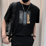 2024夏装男抖音直播短袖T恤男韩版常规版品质款D326-19010P40，男装T恤，星座1101