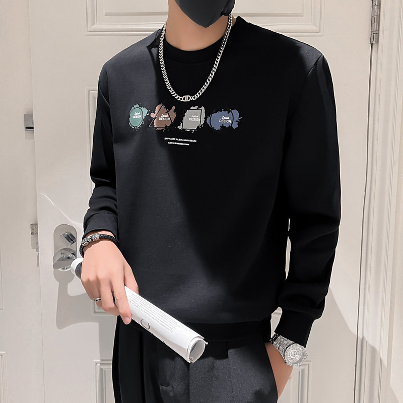 022秋冬男新款韩版印花上衣打底衫青少年卫衣D326-11217P68控98,男装卫衣,星座1101