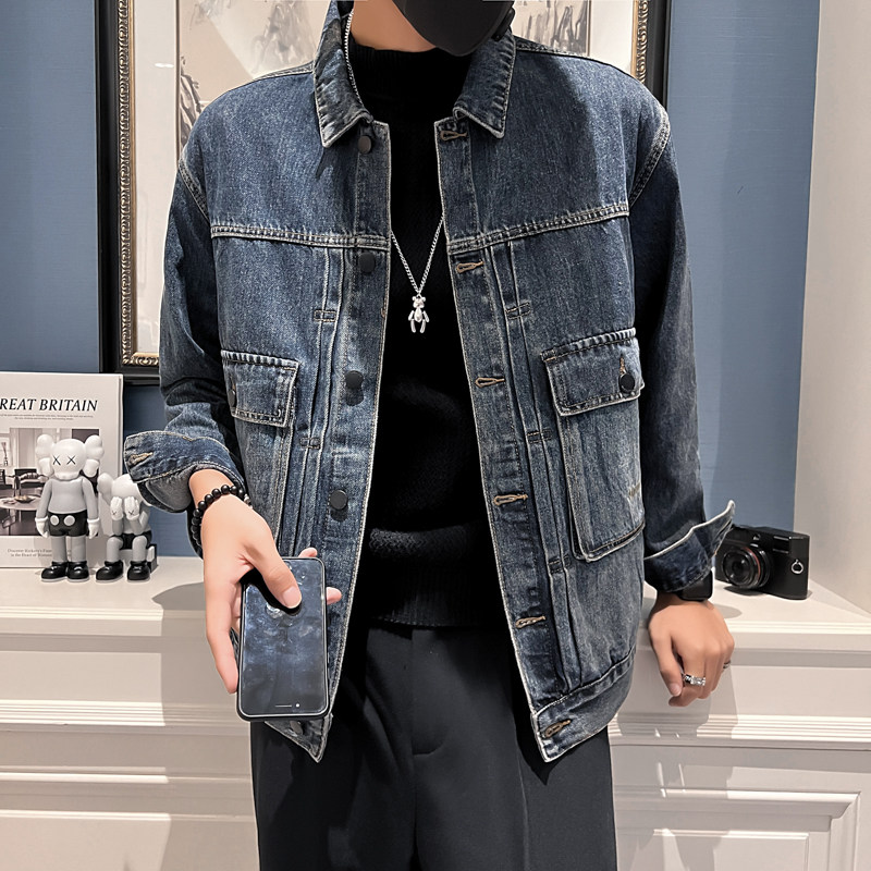 秋冬水洗牛仔外套夹克抖音直播高品质男上衣D326-1NT907P145,男装夹克,星座1101