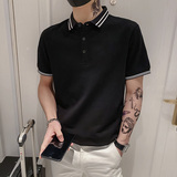 2024夏季精神小伙短袖POLO衫社会青年上衣D326-16652P48，男装T恤，星座1101