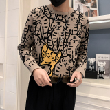 22秋冬男新款韩版针织毛衣青少年修身毛衣D326-16611P78控108，男装针织衫/毛衣，星座1101