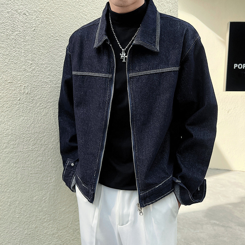 轻熟风高品质抖音复古水洗高克重牛仔男外套D326-1JK133P125,女装短外套,星座1101