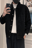 秋冬水洗牛仔外套夹克抖音直播高品质男上衣D326-1BK017P125，男装夹克，星座1101