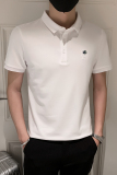 2024夏装男印花POLO新款社会小伙短袖潮男POLO衫D326-16815P55，男装T恤，星座1101