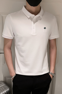 2024夏装男印花POLO新款社会小伙短袖潮男POLO衫D326-1 6815 P55图片