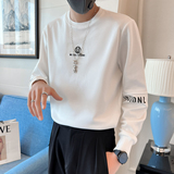 2024秋装新款社会风圆领卫衣上衣男直播D326-13332P68控98，男装卫衣，星座1101