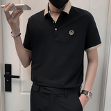2024夏装男刺绣抖音直播POLO男韩版常规版品质款D326-16808P45，男装Polo衫，星座1101