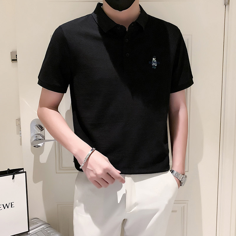 2024春夏男打底衫短袖上衣POLO衫抖音刺绣男 D326-1 6886 P55图片