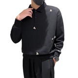 2024秋装新款社会风刺绣卫衣上衣男直播D326-15559P78控10，男装卫衣，星座1101