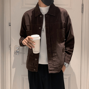 秋冬水洗牛仔外套夹克抖音直播高品质男上衣D326-1 BK017P125图片