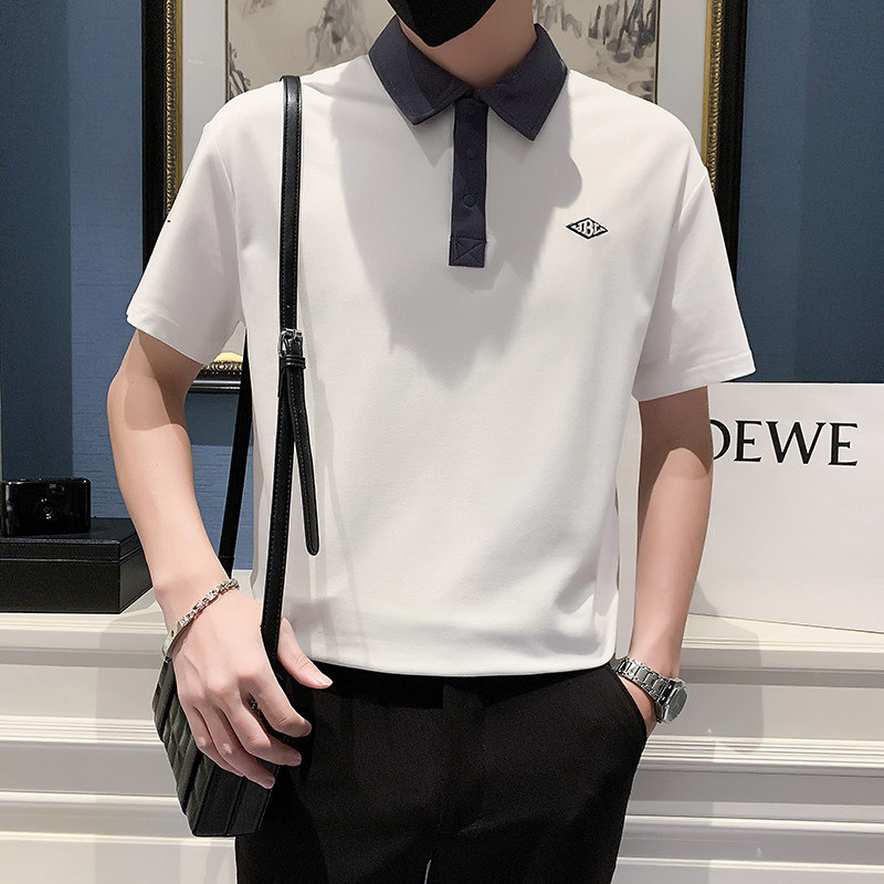 2024夏装男新品抖音直播爆版短袖POLO常规版型男D326-19516P55,男装Polo衫,星座1101