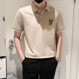2024夏装男新品抖音直播爆版短袖POLO常规版型男D326-16898P55，男装Polo衫，星座1101