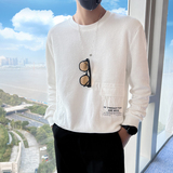 秋装新款社会风针织条纹卫衣上衣男直播D326-11212P78控108，男装卫衣，星座1101