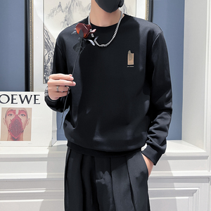 2024秋冬男新款韩版印花上衣打底衫青少年卫衣D326-1 1202P68控98,男装卫衣,星座1101