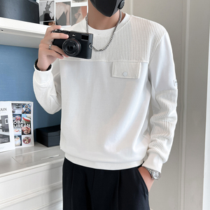 2024秋冬男新款韩版针织上衣打底衫青少年卫衣D326-1 1219P68控98,男装卫衣,星座1101