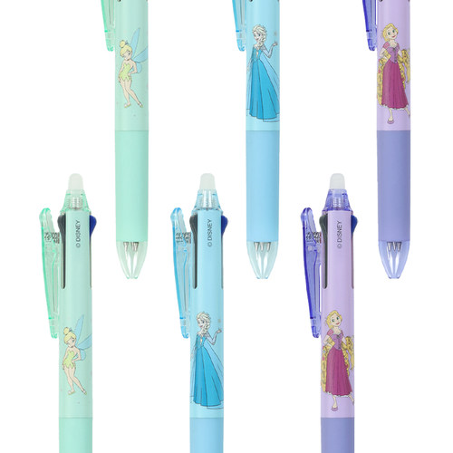 【日本】东京东迪乐园文具迪士尼公主限定热可擦模块笔单支机能笔