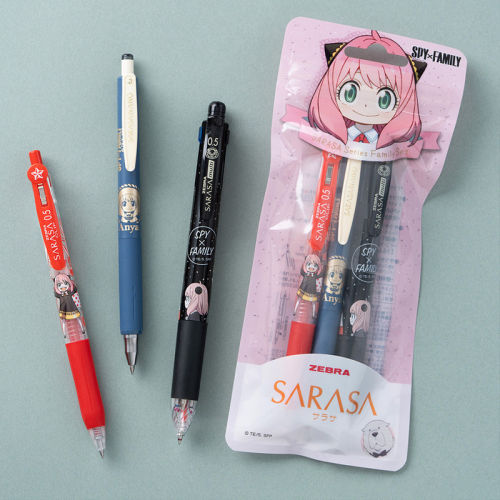 日本斑马间谍过家家限定SARASA中性笔套装多功能4＋1自动铅笔