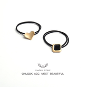 日系优雅气质马尾头绳高弹力扎头发橡皮筋简约百搭女头饰发绳发圈