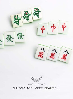 发夹鸭嘴夹少女饰品中国风
