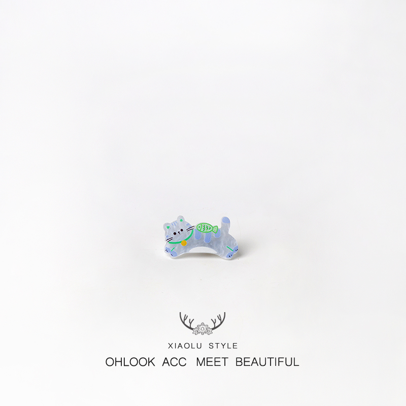 可爱卡通小熊小狗发夹俏皮小猫小狗儿童碎发夹女生刘海前额鸭嘴夹