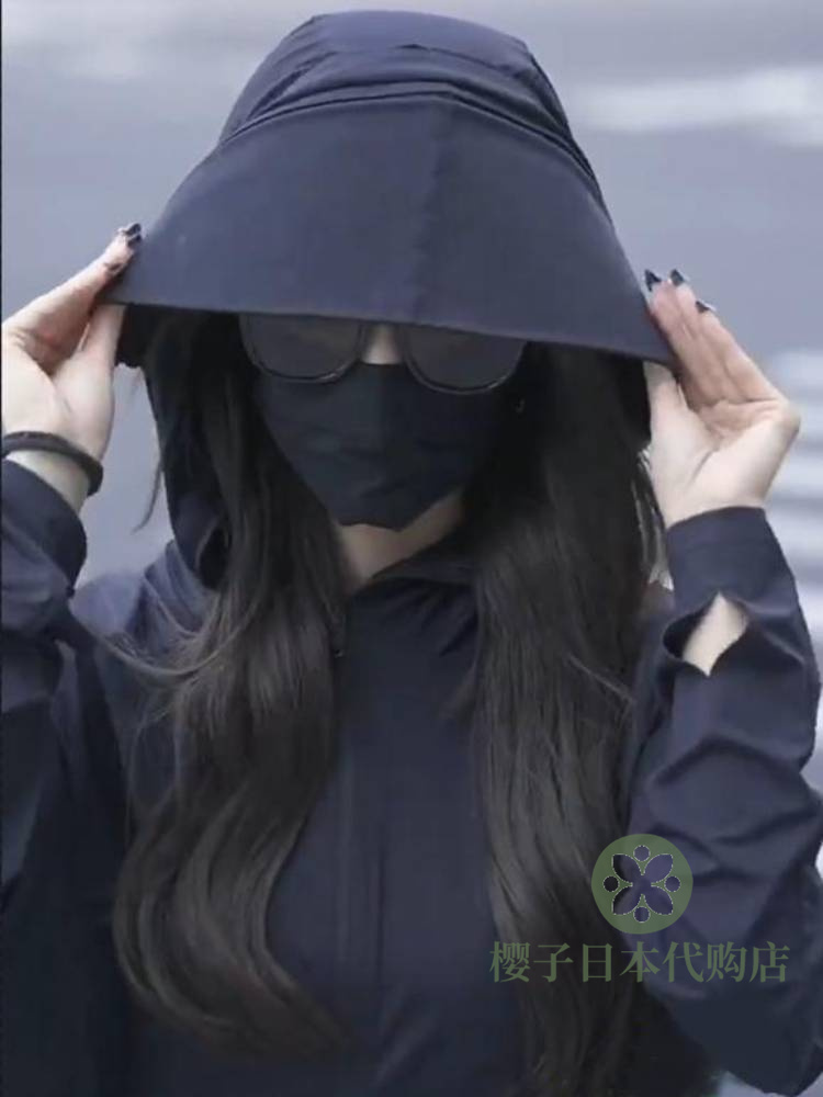 日本原单夏季防晒衣套装女款正肩大帽檐小町防晒服裤子2024新款娘