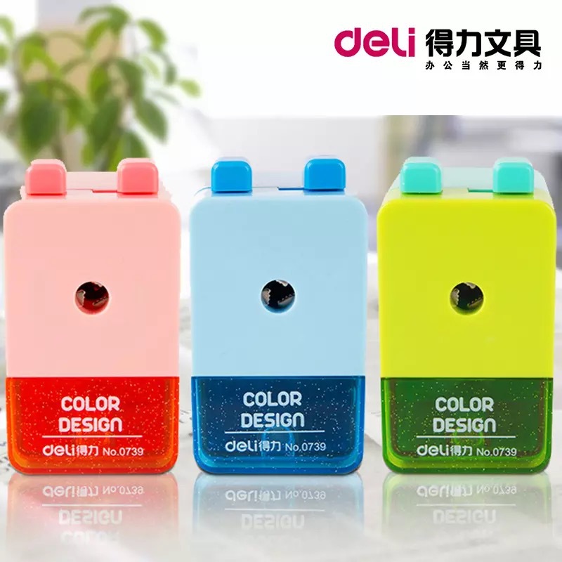 儿童得力学生手摇削笔刀