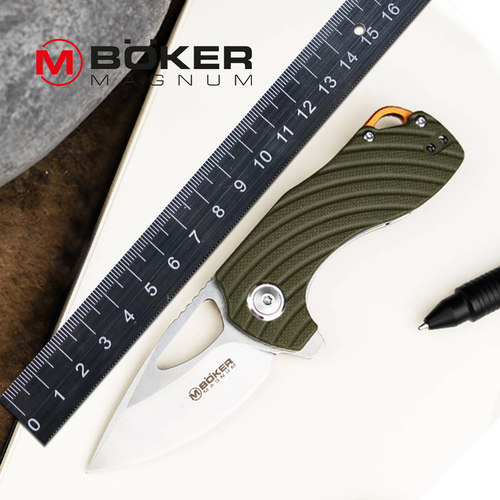 德国进口boker博克随身便携迷你折叠刀袖珍不锈钢开箱刀EDC工具刀