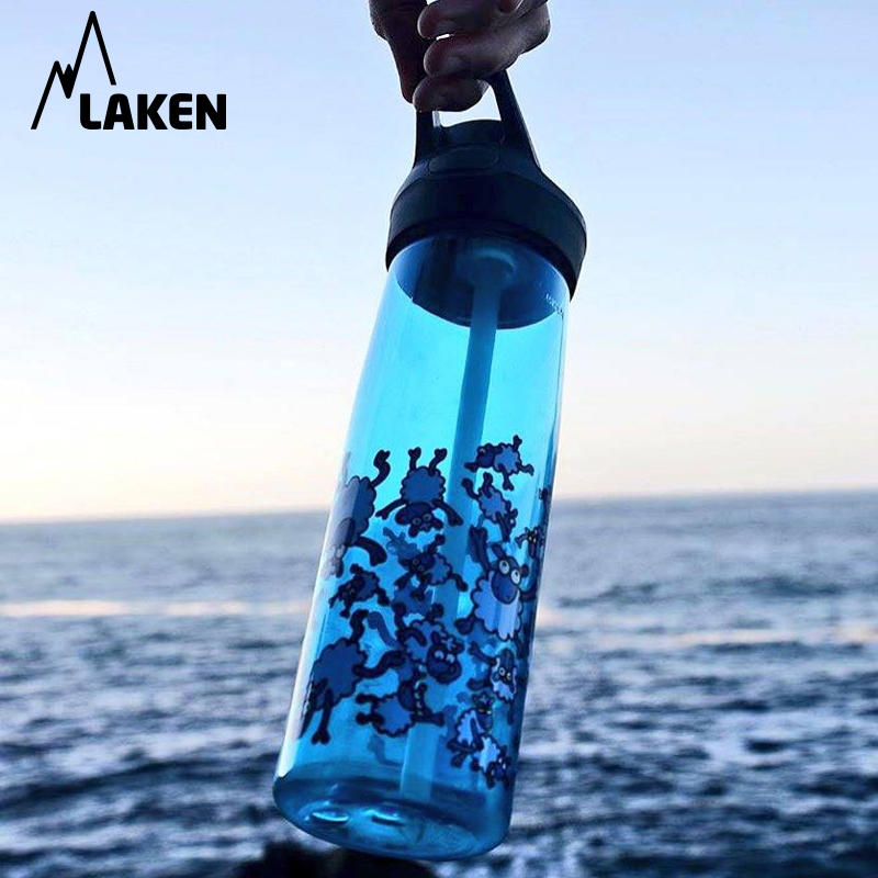 laken运动水杯男女大容量吸管便携健身杯子户外登山旅行水壶750ML