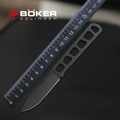 德国进口boker博克户外直刀随身便携工具MagnaCut钢高硬度一体刀