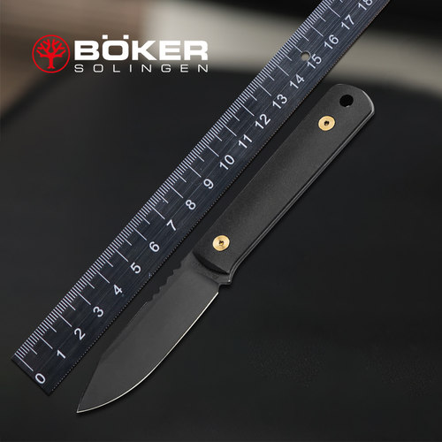 德国进口boker博克户外探险随身一体直刀高硬度MagnaCut钢工具刀