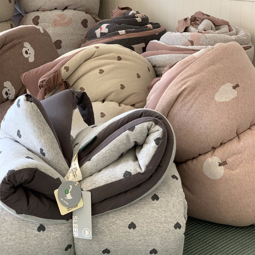 韩国大鹅全棉针织棉被2米四季被