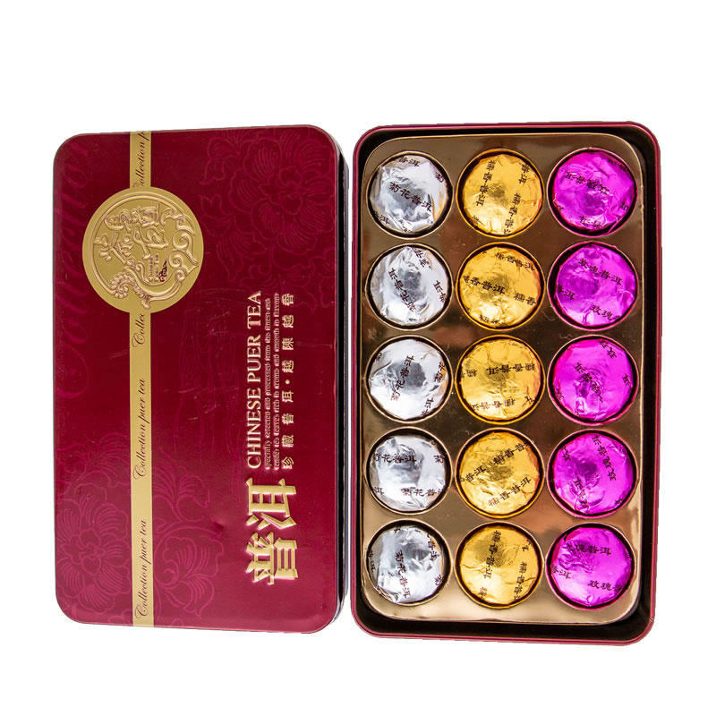 龙问号云南普洱茶熟茶三味糯香菊花玫瑰迷你小沱茶盒装调味茶75克,茶,普洱,淘宝优惠券,粉丝福利购,淘宝优惠卷