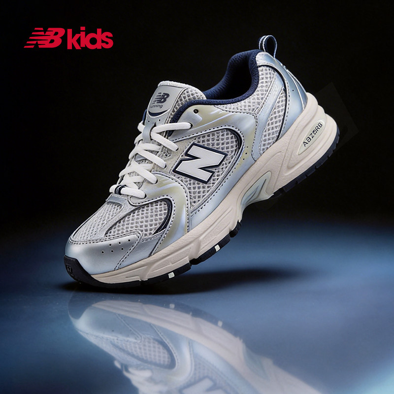 Newbalance nb官方童鞋 7-14岁大童经典潮酷Y2K网面休闲鞋MR530