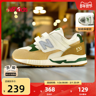 Newbalance nb官方童鞋 0-4岁小童秋季新品暖黄色加绒学步鞋KV530