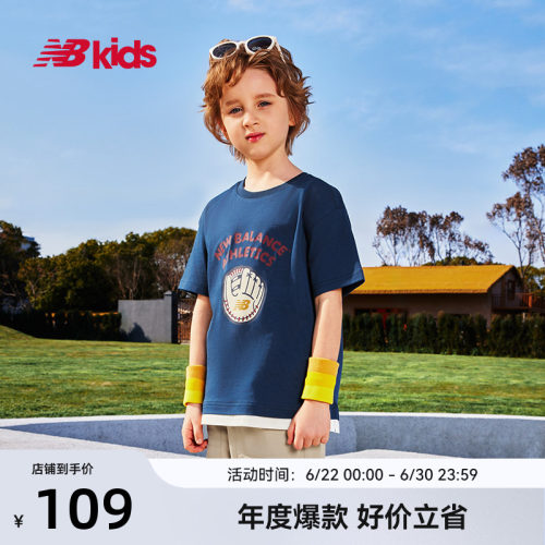Newbalance夏季新品印花圆领T恤