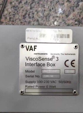 议价-VAF ViscoSense 3接口盒，型号0279-011-可维修