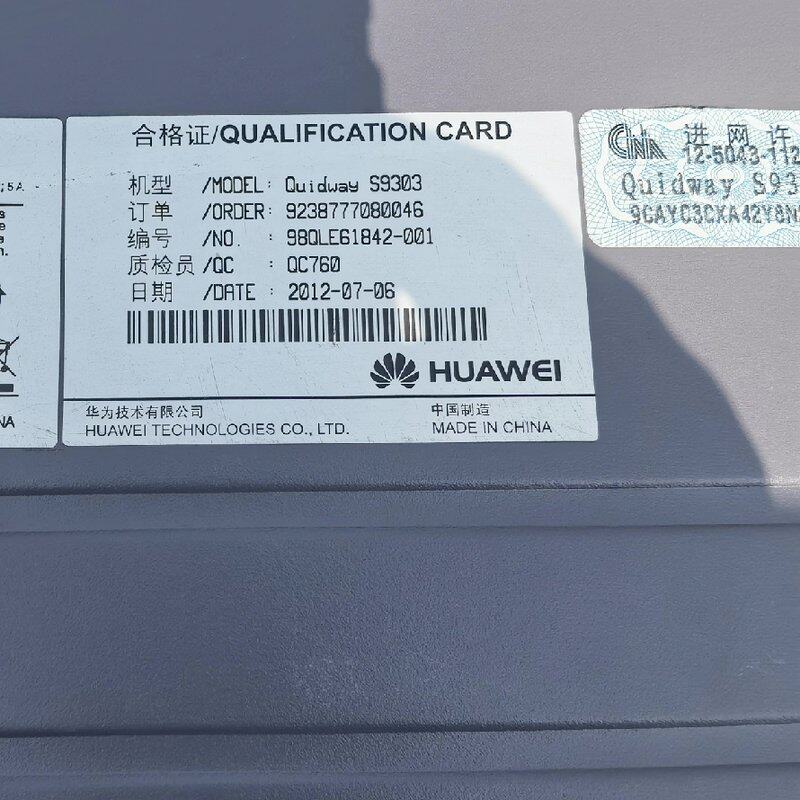 议价-华为S9303核心交换机，1块G48CEATO板卡。双MC可维修