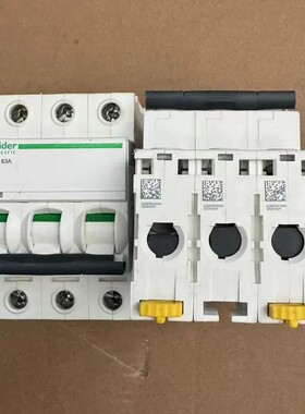 议价-施耐德iC65N空气开关，3P三相，C63A额定电流，带绿色-可维