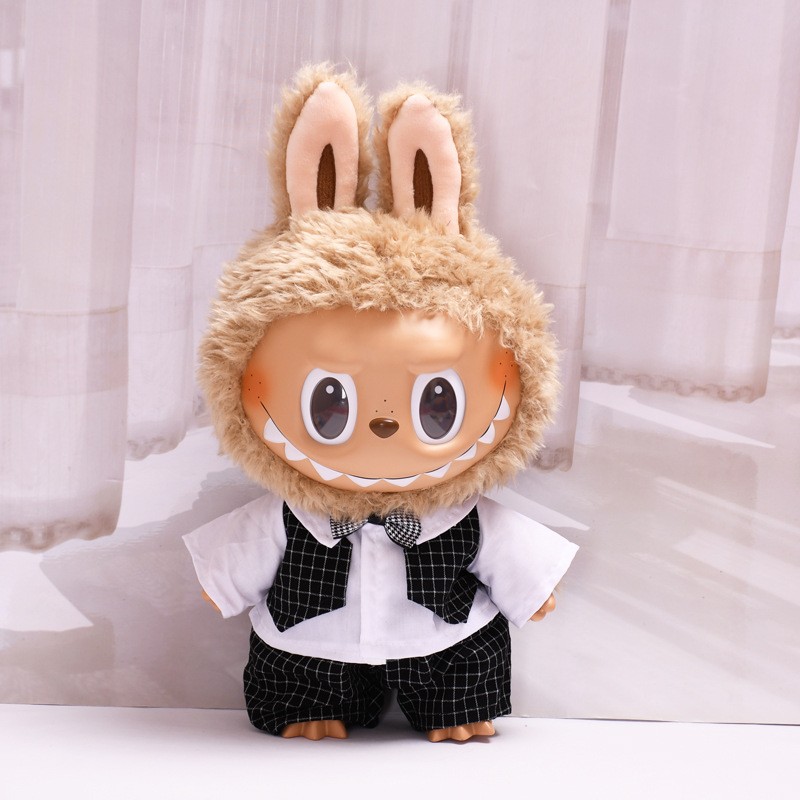 拉布布labubu娃衣服套装手工原创一二三代多巴胺可乐炸虾搪胶夏天