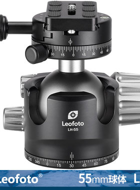 徕图/leofoto LH-55R搭配PAN-01双全景低重心双开口55mm球形云台