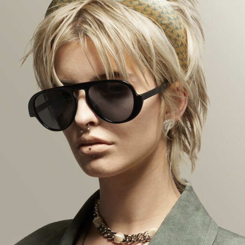 单梁蛤蟆形简约墨镜显瘦防紫外线