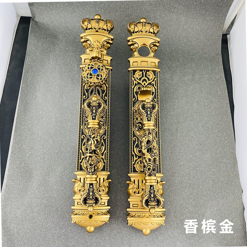 汉顿锌合金豪华入户真假双开门锁