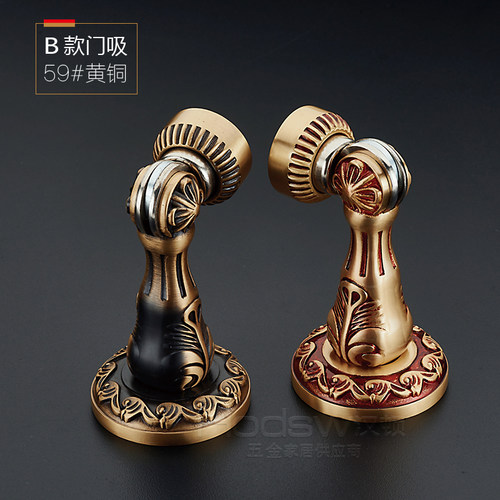 汉顿全铜门吸地装墙欧式