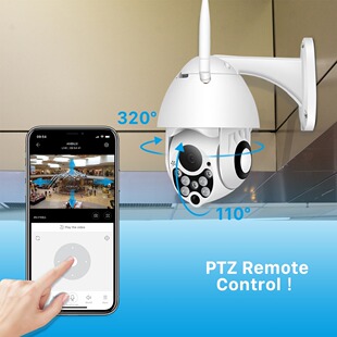1080P   IP Camera Wifi Outdoor无线室外云台 监控摄像头