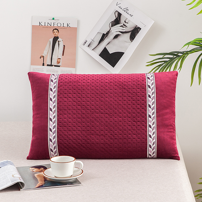 丝滑冬季单人毛绒保暖儿童枕头套