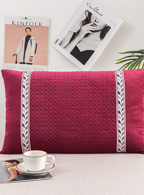 丝滑绒枕套冬季成人单人45x70cm织带款毛绒保暖儿童50x30cm枕头套