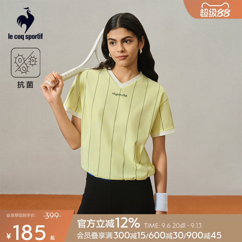 乐卡克女款复古百搭短袖T恤图片