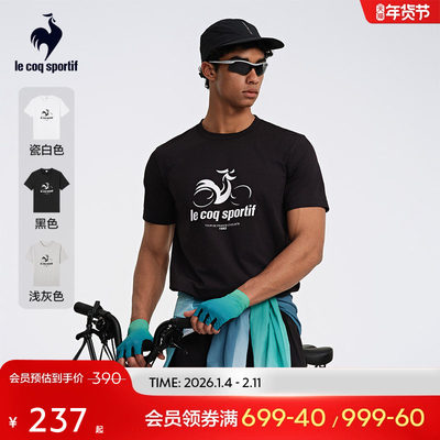 乐卡克法国公鸡男短袖T恤