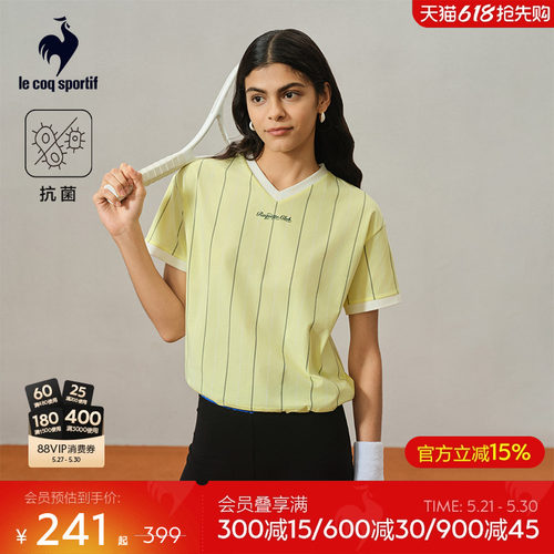 乐卡克女款复古百搭短袖T恤